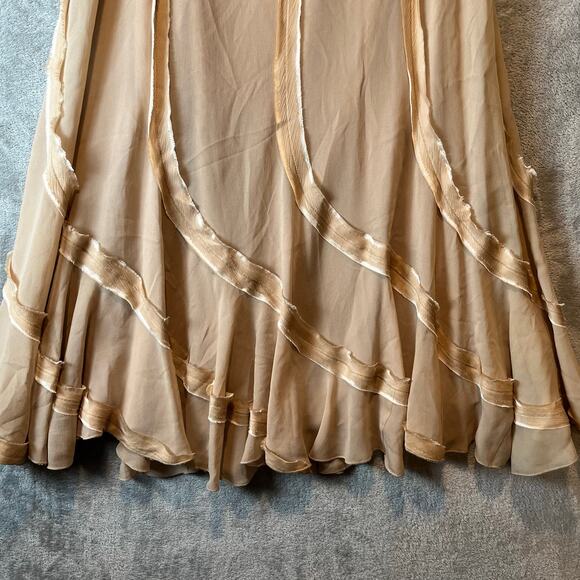 D. Exterior Y2K Midi Skirt Champagne Romantic Balletcore Fairy Grunge MD New - Picture 2 of 7